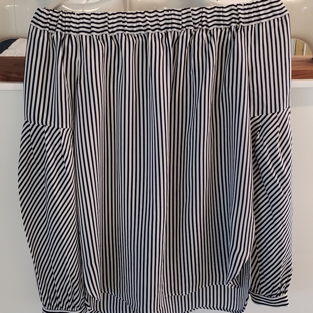 100% Silk off the shoulder tunic top